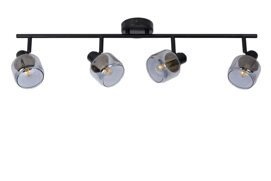 Lucide BJORN - Ceiling spotlight - 4xE14 - Black - turned off